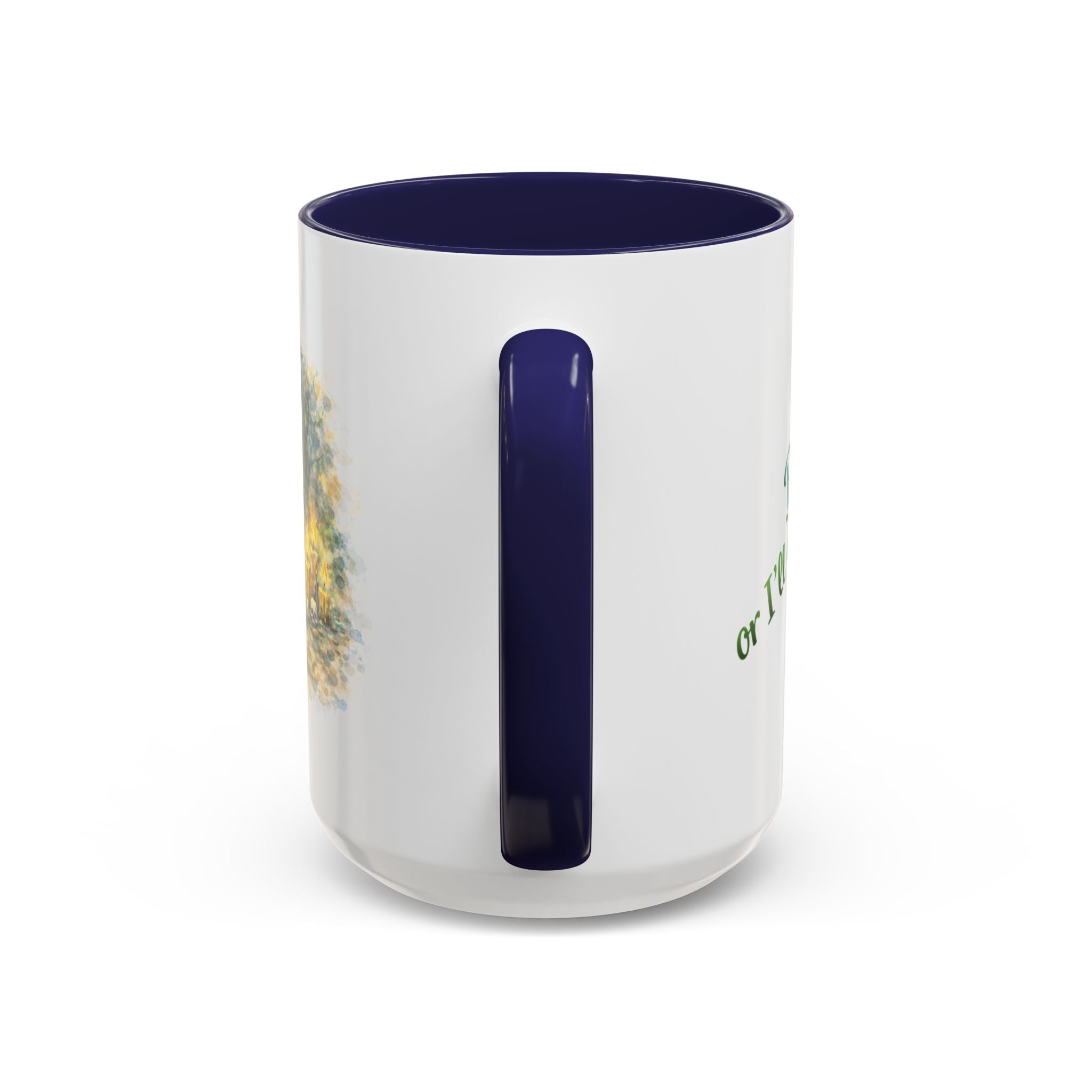 Witch Cat Coffee Mug - Cute Black Cat Wizard Illustration (11/15oz)