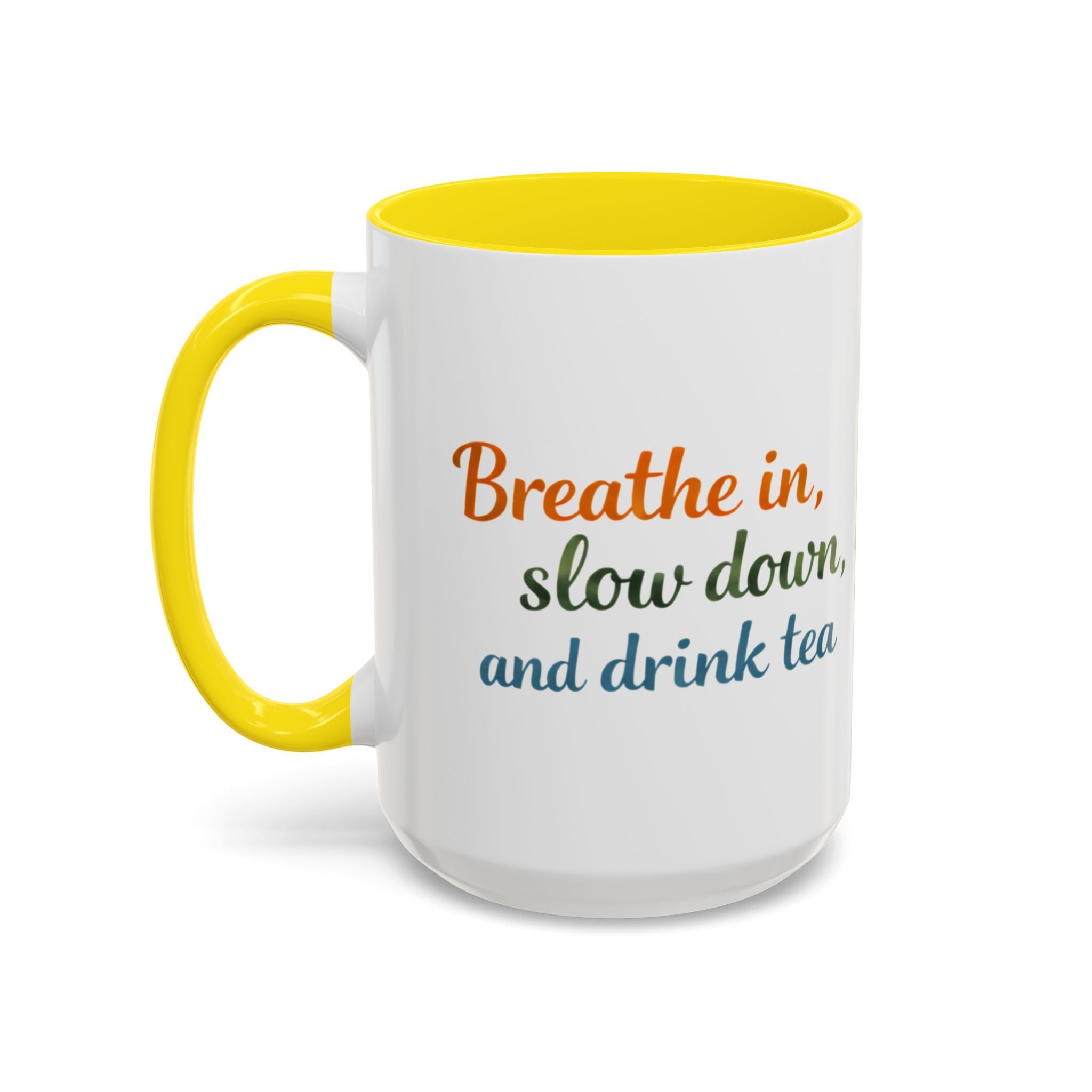 Red Panda Tea Mug — Cute Woodland Coffee Cup with 'Breathe in, slow down, and drink tea' Quote