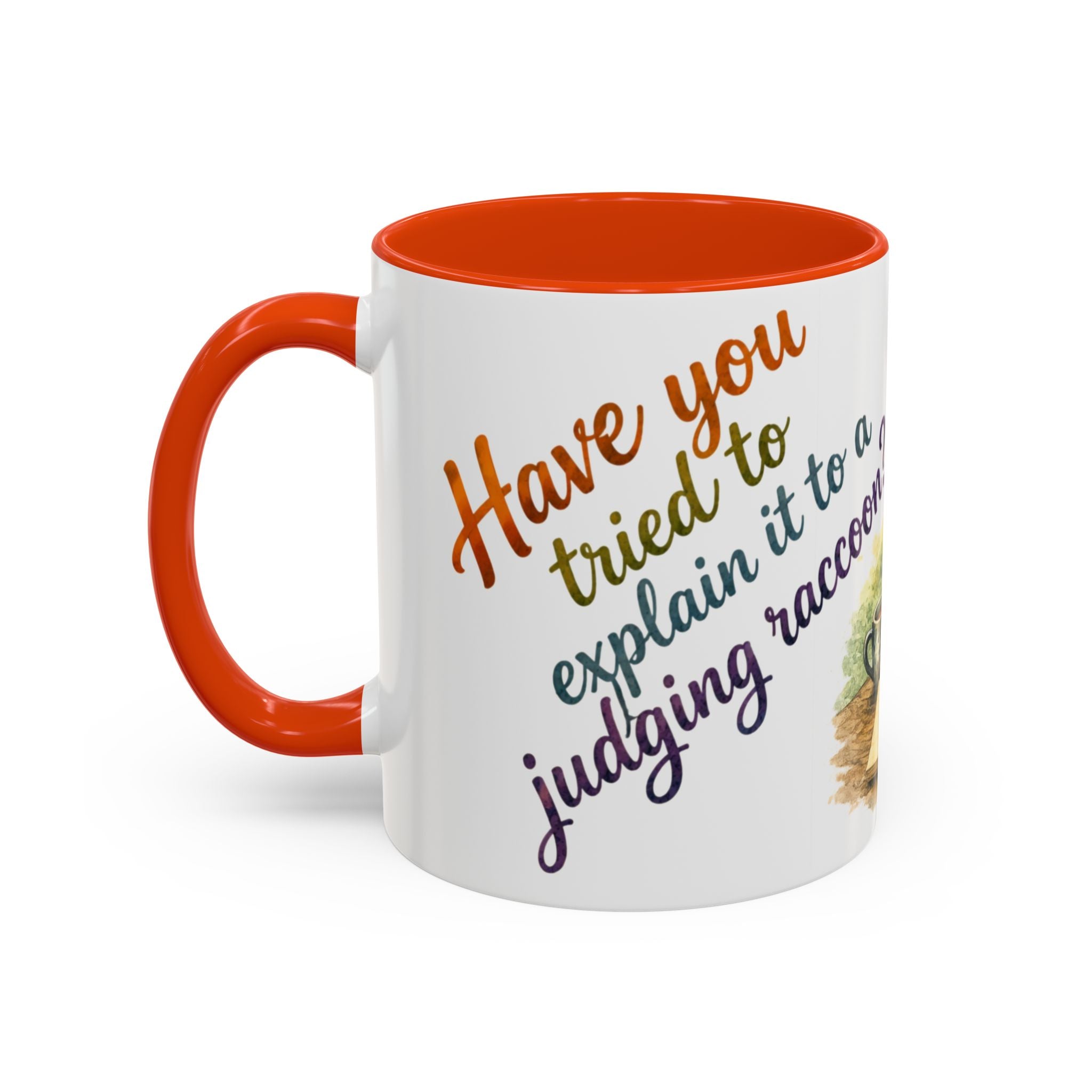 Raccoon Coffee Mug – Cute Raccoon at Laptop 11oz/15oz