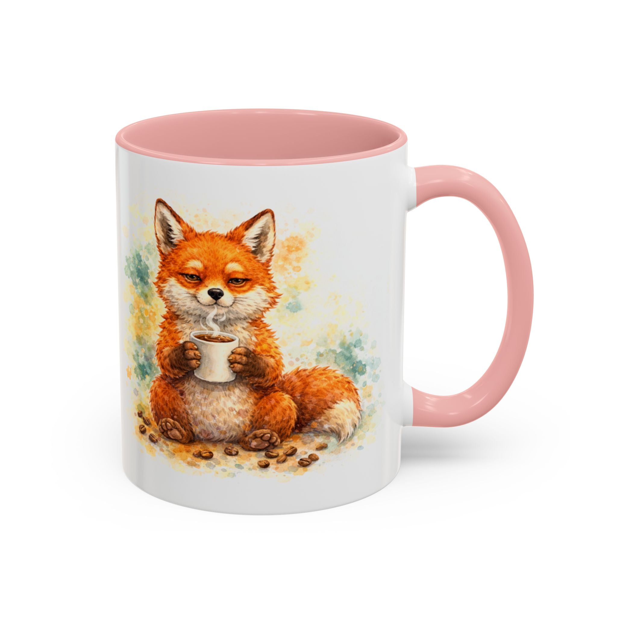 Fox Coffee Mug — 'Coffee First. Problems Later.' Cute Fox Tea/Coffee Gift