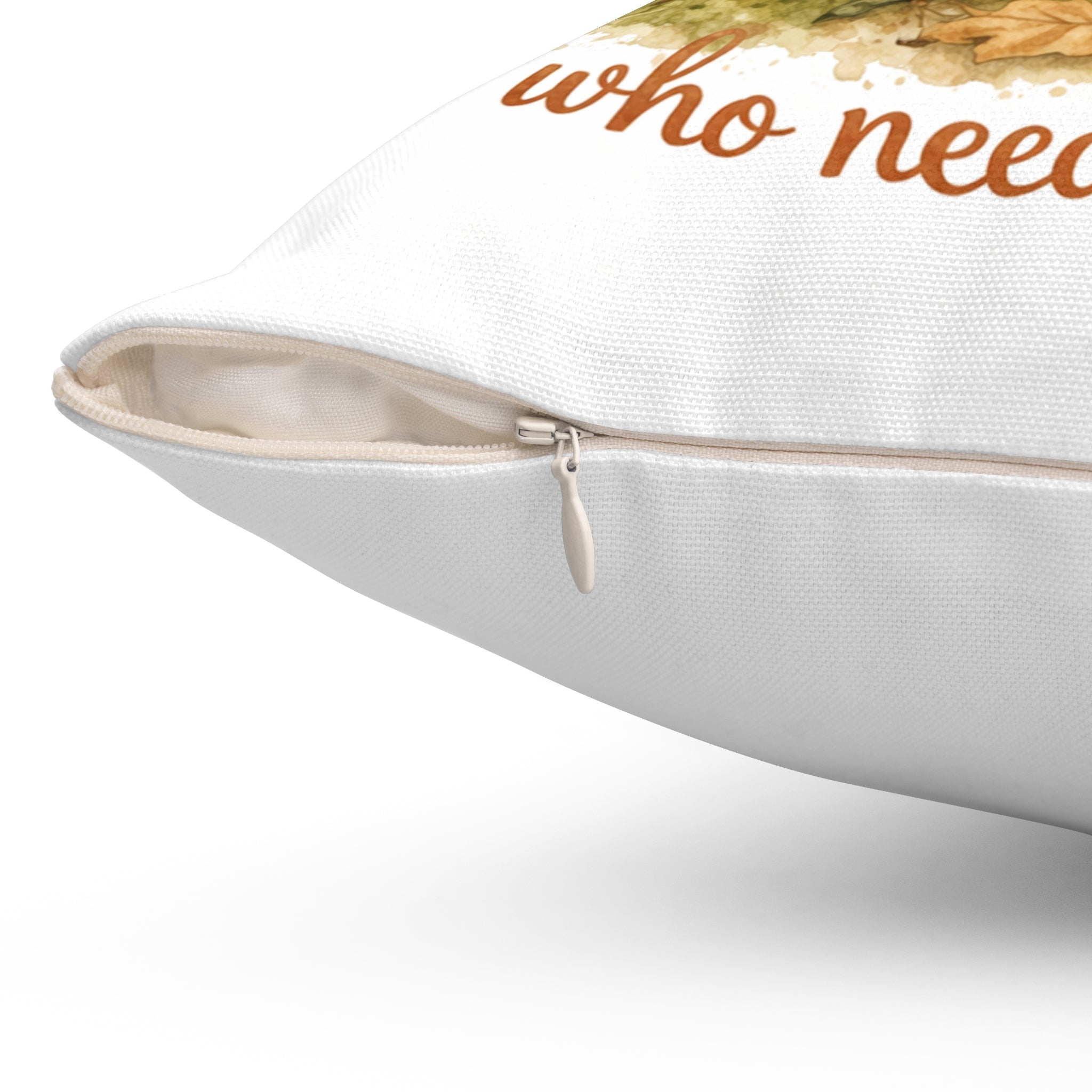 Hedgehog Nap Throw Pillow — "Just a little guy who needs a nap" Cute Woodland Decor