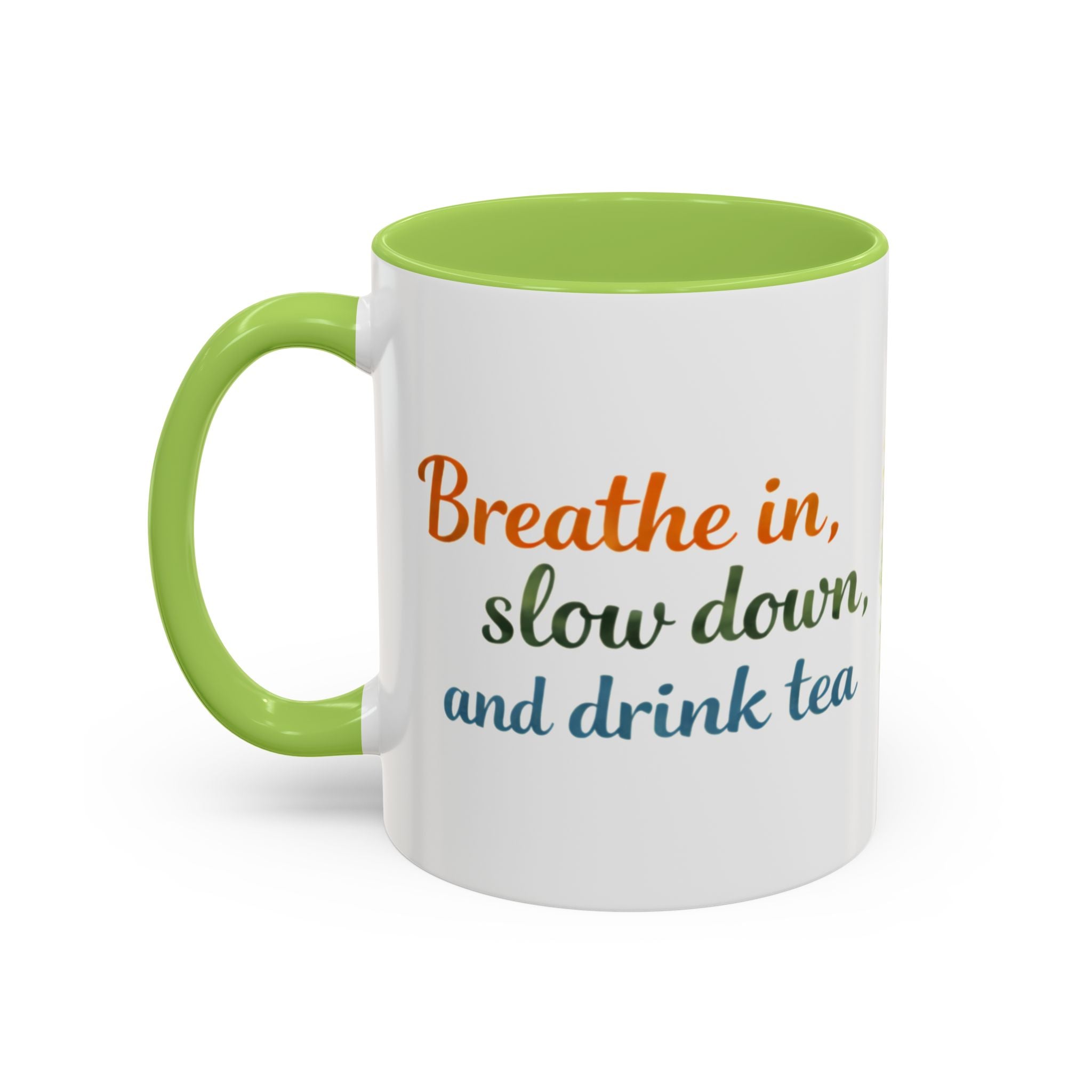 Red Panda Tea Mug — Cute Woodland Coffee Cup with 'Breathe in, slow down, and drink tea' Quote
