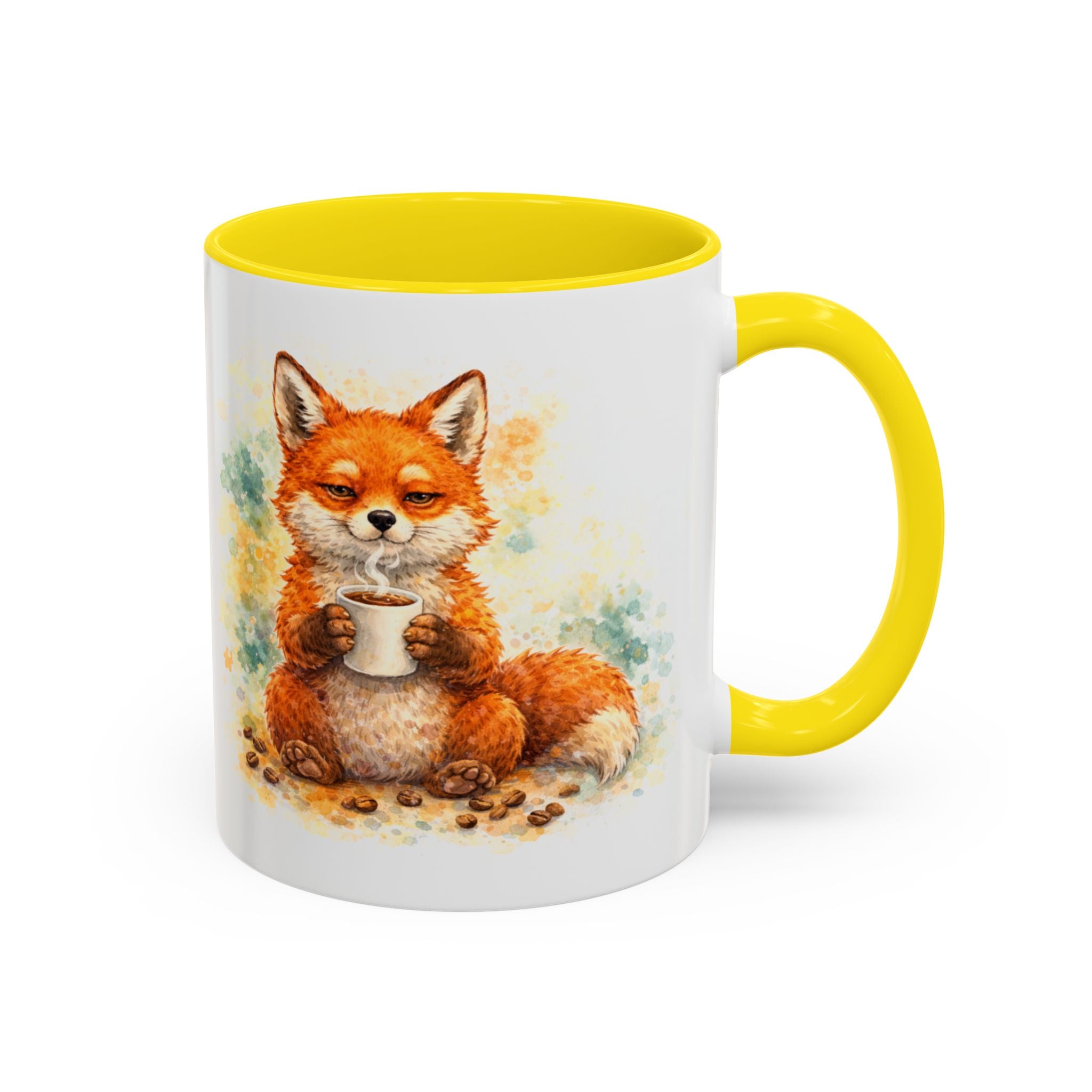 Fox Coffee Mug — 'Coffee First. Problems Later.' Cute Fox Tea/Coffee Gift