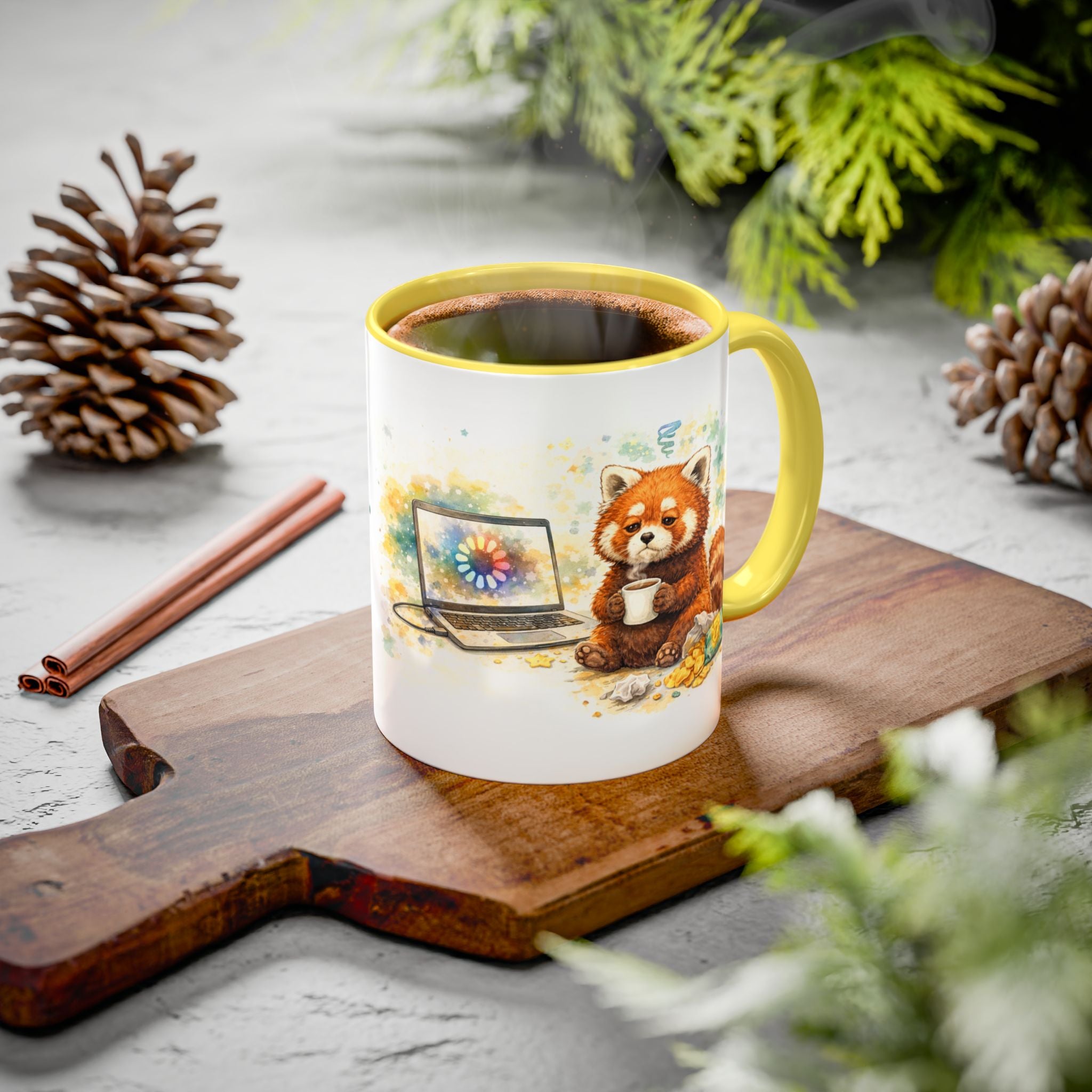 Red Panda Buffering Coffee Mug (11oz/15oz)