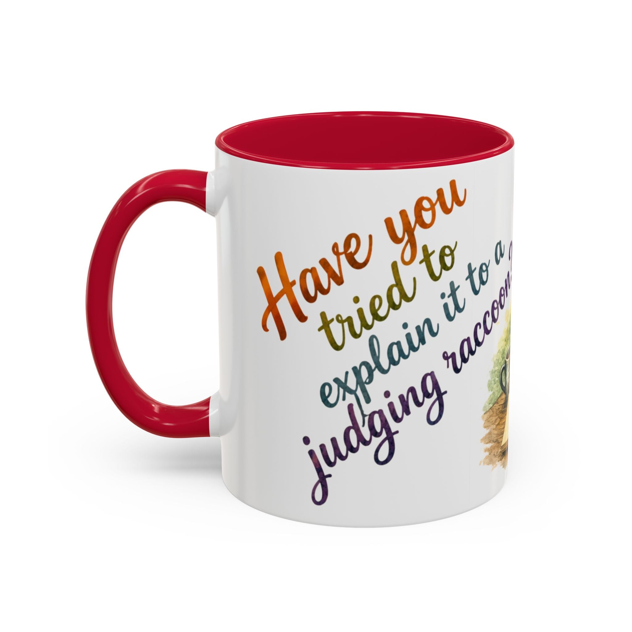 Raccoon Coffee Mug – Cute Raccoon at Laptop 11oz/15oz
