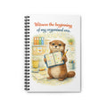 Otter Planner Spiral Notebook — “Witness the beginning of my organised era.” Ruled Journal for Students & Desk Organization