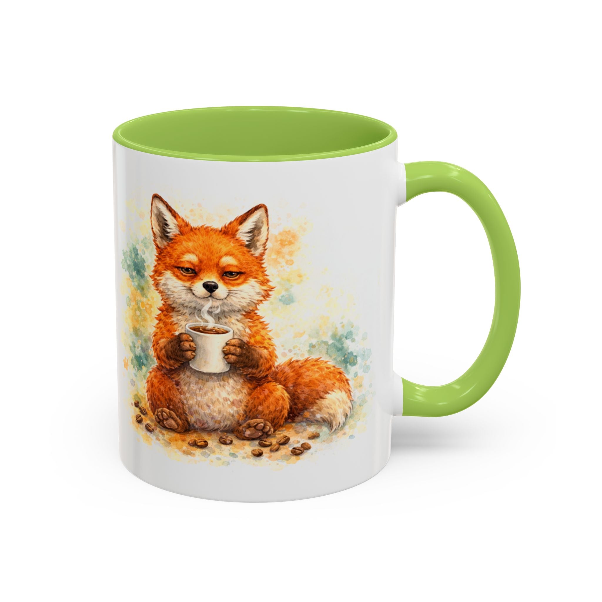Fox Coffee Mug — 'Coffee First. Problems Later.' Cute Fox Tea/Coffee Gift