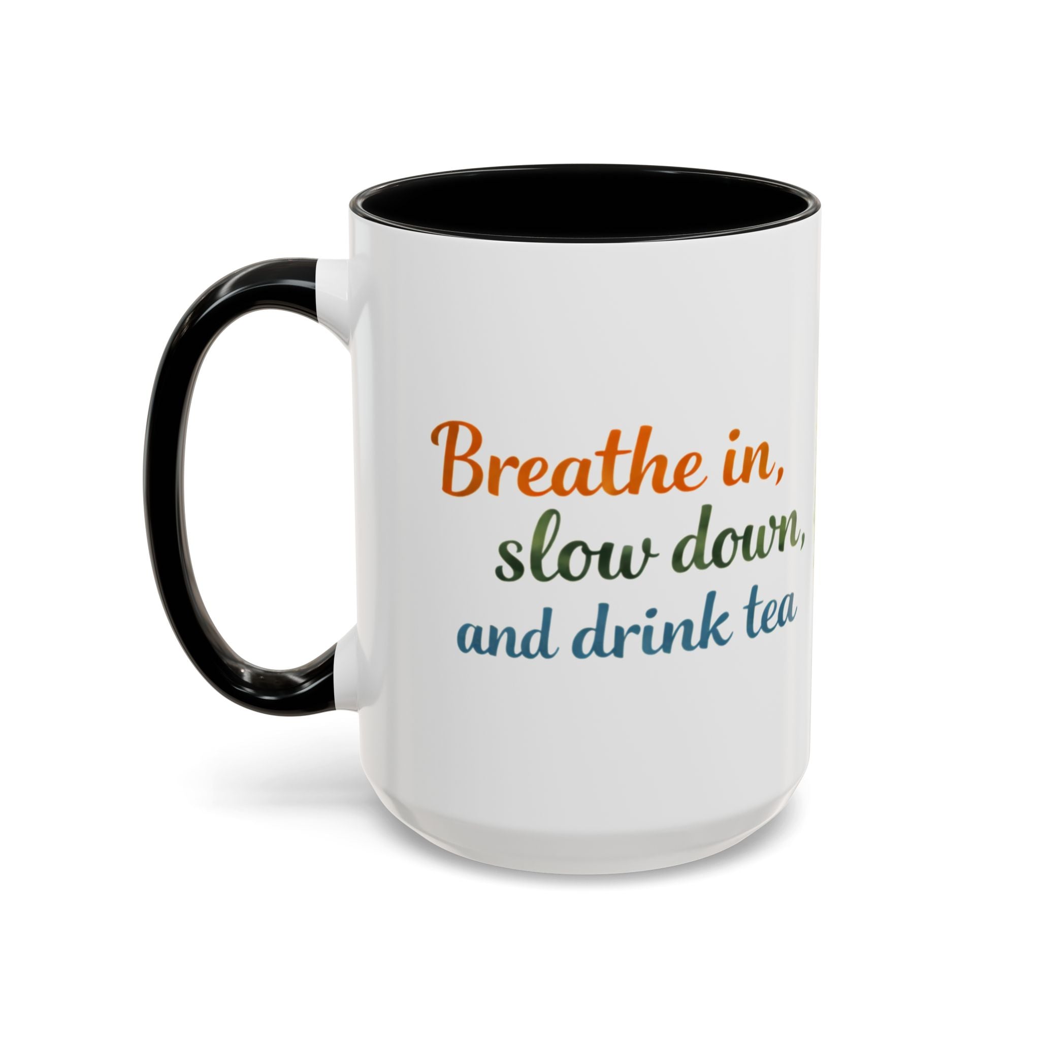 Red Panda Tea Mug — Cute Woodland Coffee Cup with 'Breathe in, slow down, and drink tea' Quote