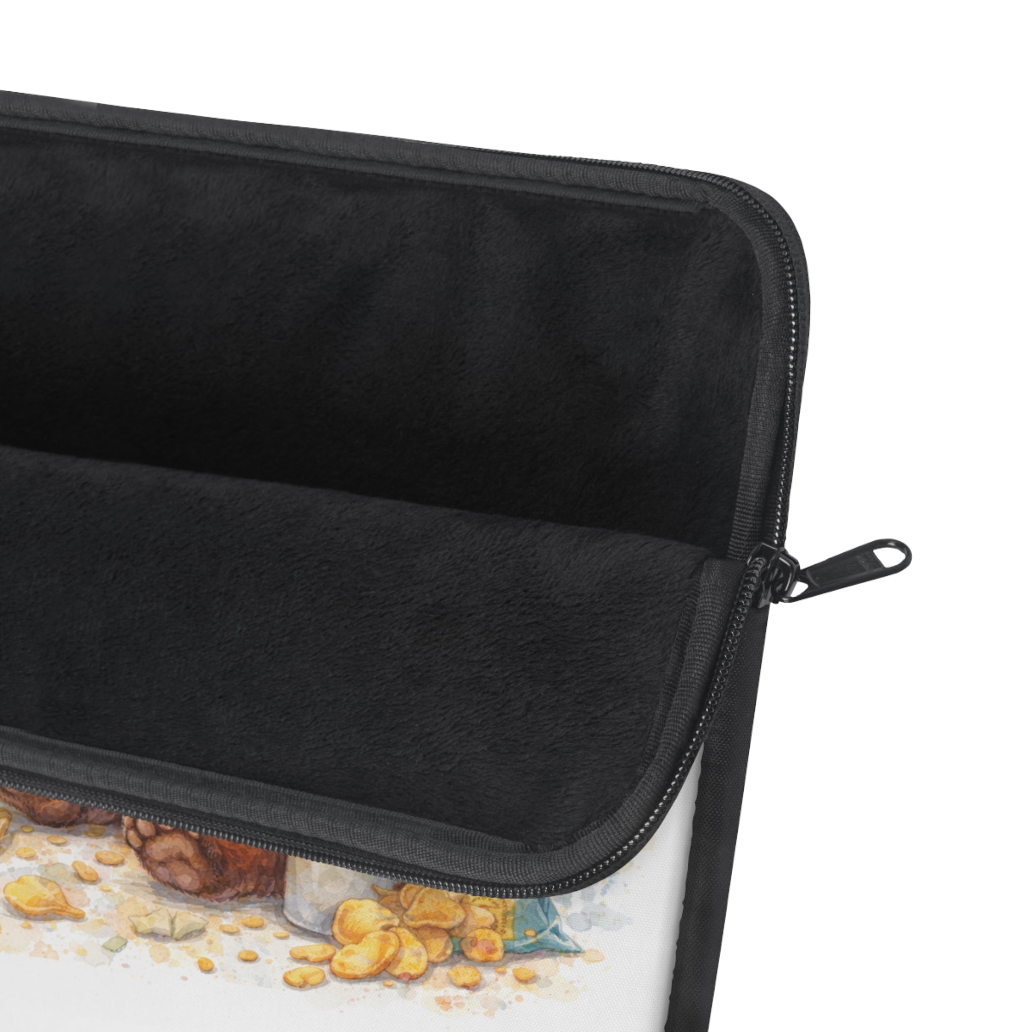 Multitasking Red Panda Laptop Sleeve — "Multitasking (snacking + pretending)" Cute Work-From-Home Tech Sleeve