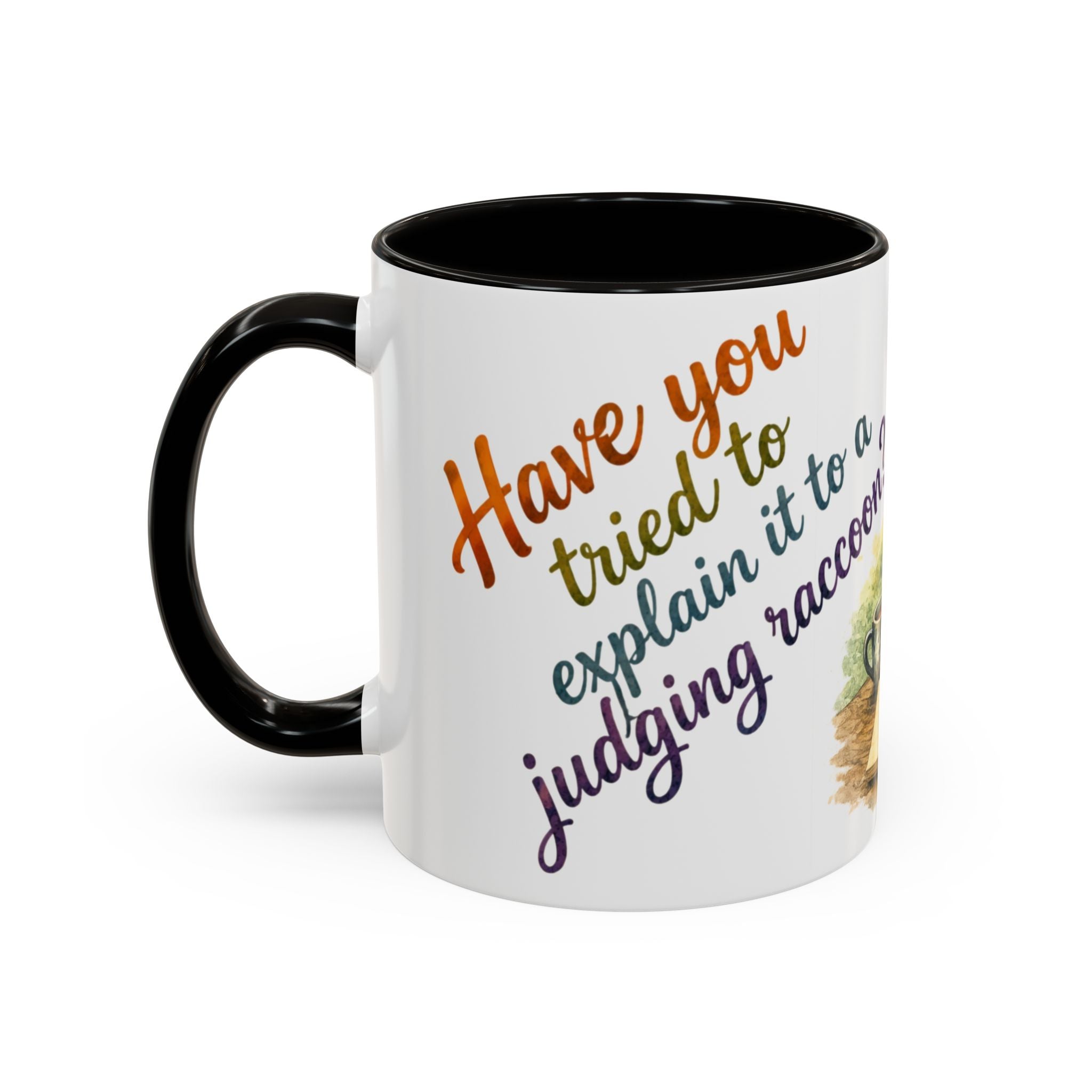 Raccoon Coffee Mug – Cute Raccoon at Laptop 11oz/15oz