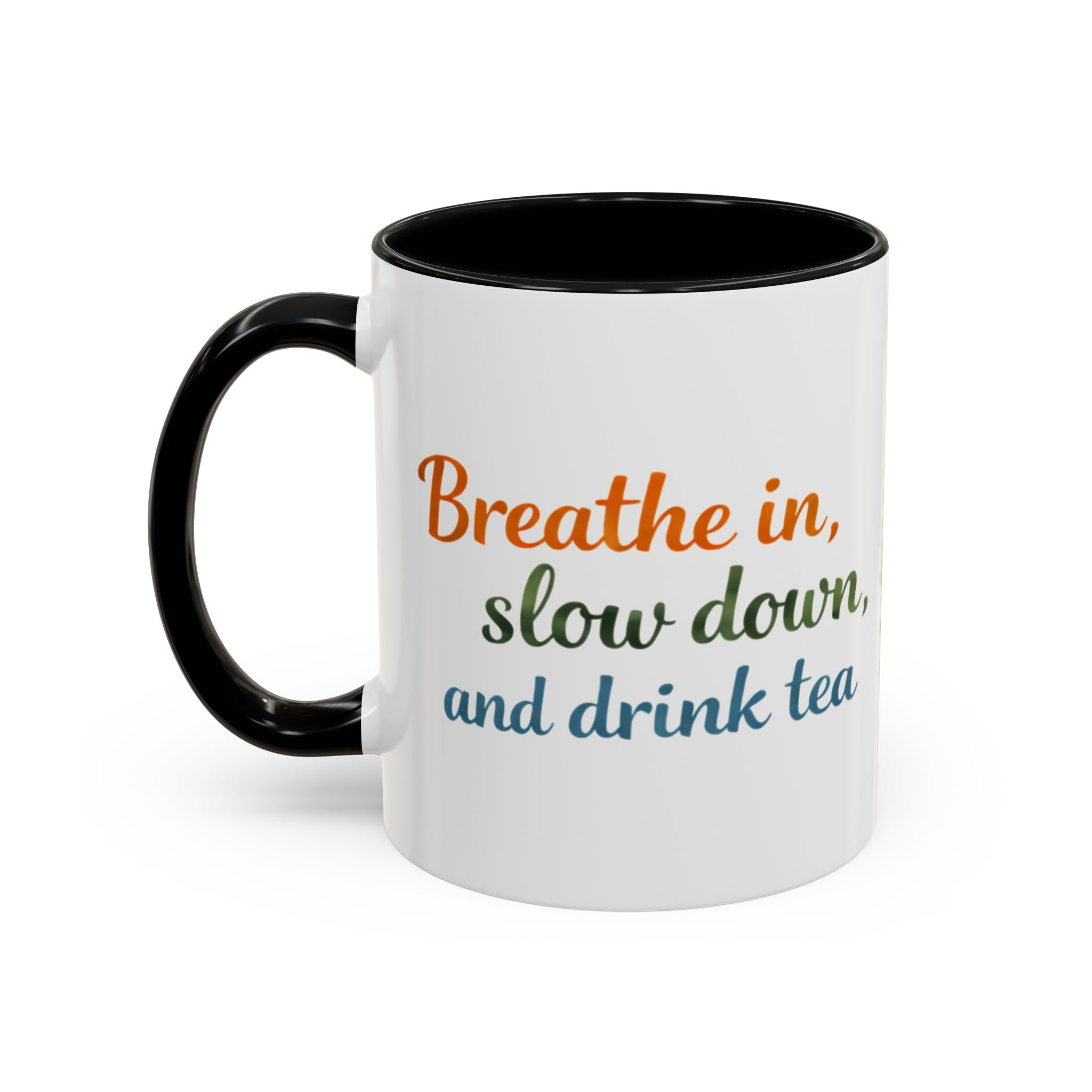 Red Panda Tea Mug — Cute Woodland Coffee Cup with 'Breathe in, slow down, and drink tea' Quote