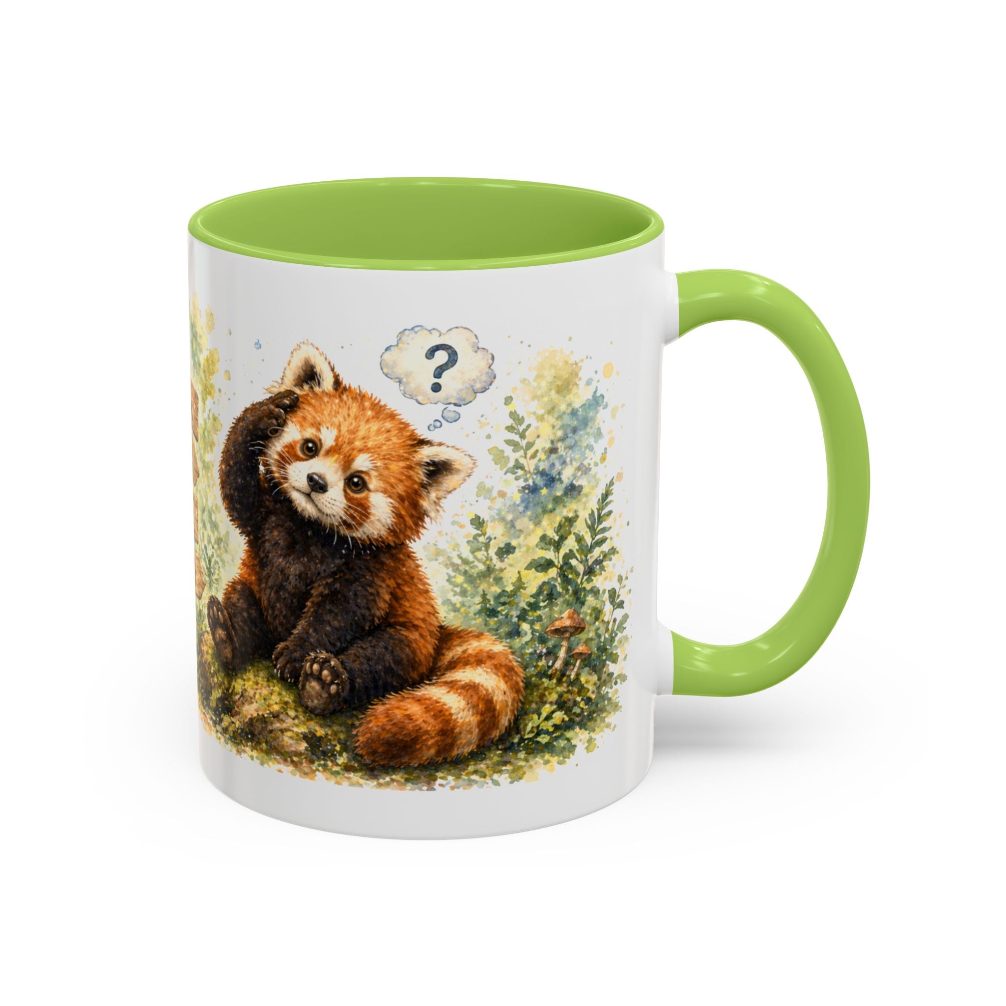 Red Panda Coffee Mug - Cute Woodland Animal Accent Mug (11/15oz)