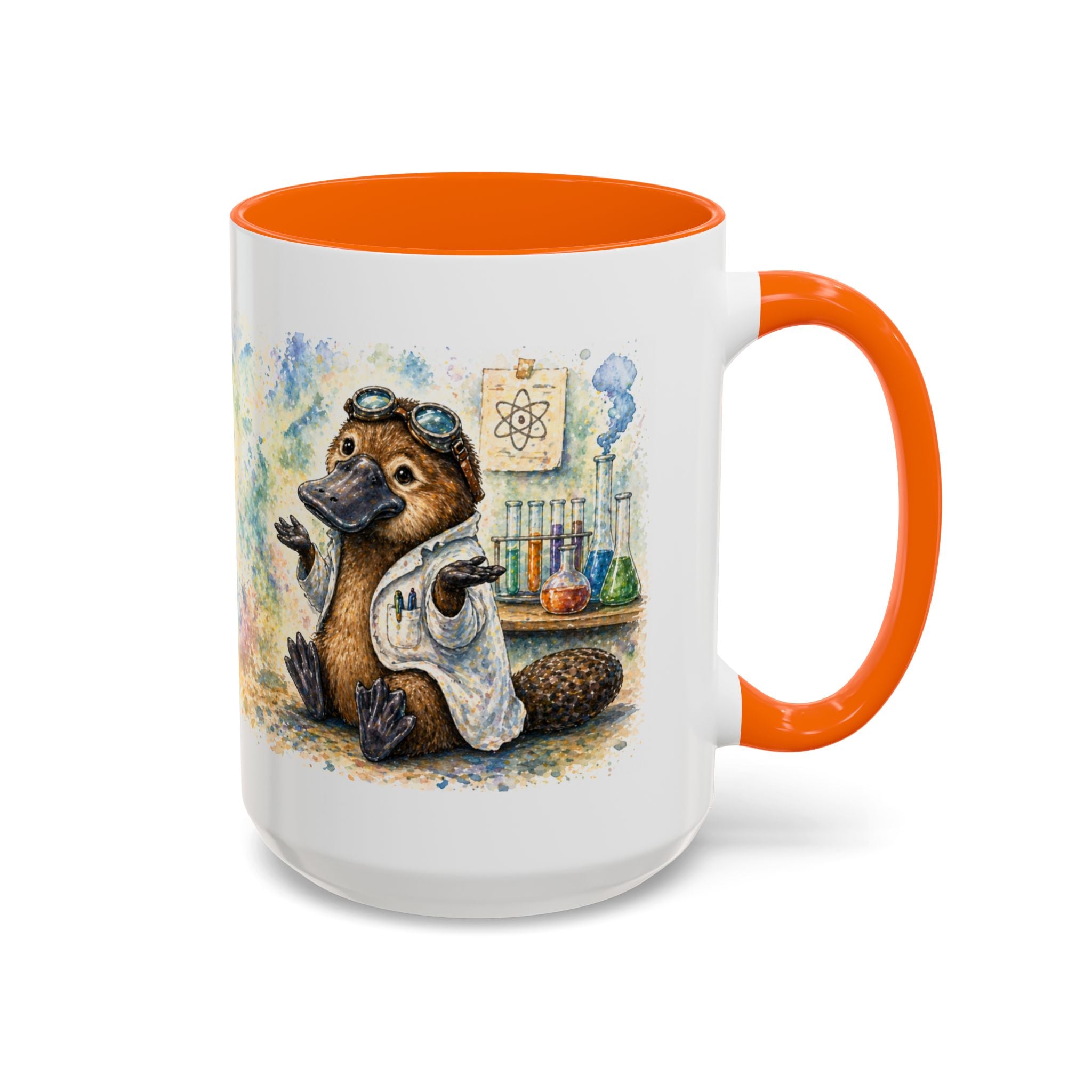 Scientist Platypus Accent Coffee Mug – Cute Science Gift for Researchers & Students