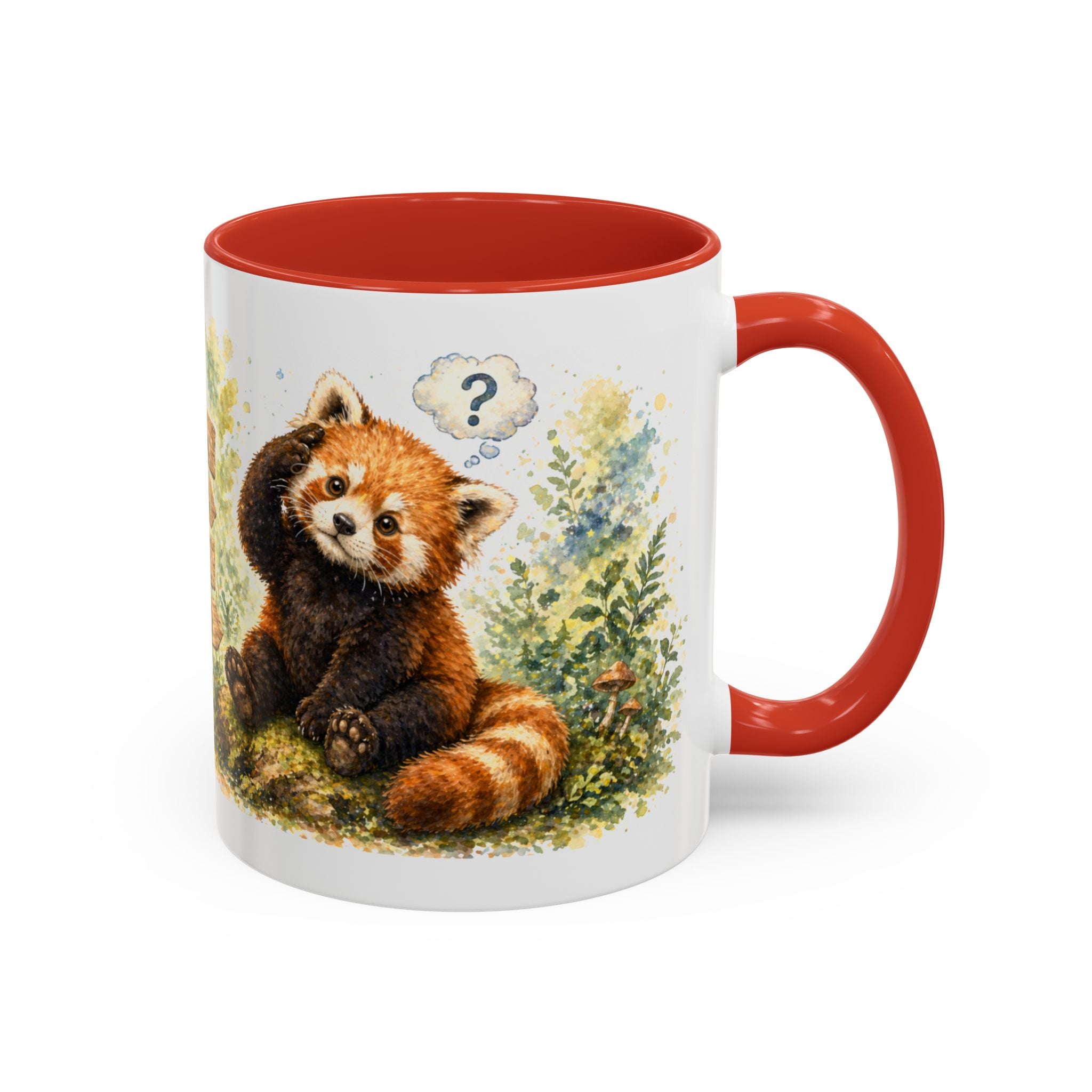 Red Panda Coffee Mug - Cute Woodland Animal Accent Mug (11/15oz)