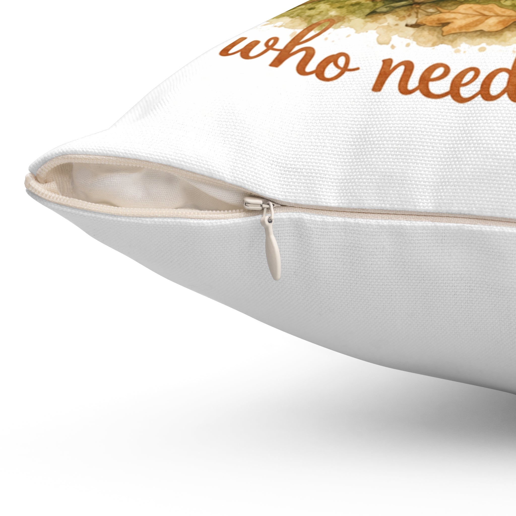 Hedgehog Nap Throw Pillow — "Just a little guy who needs a nap" Cute Woodland Decor