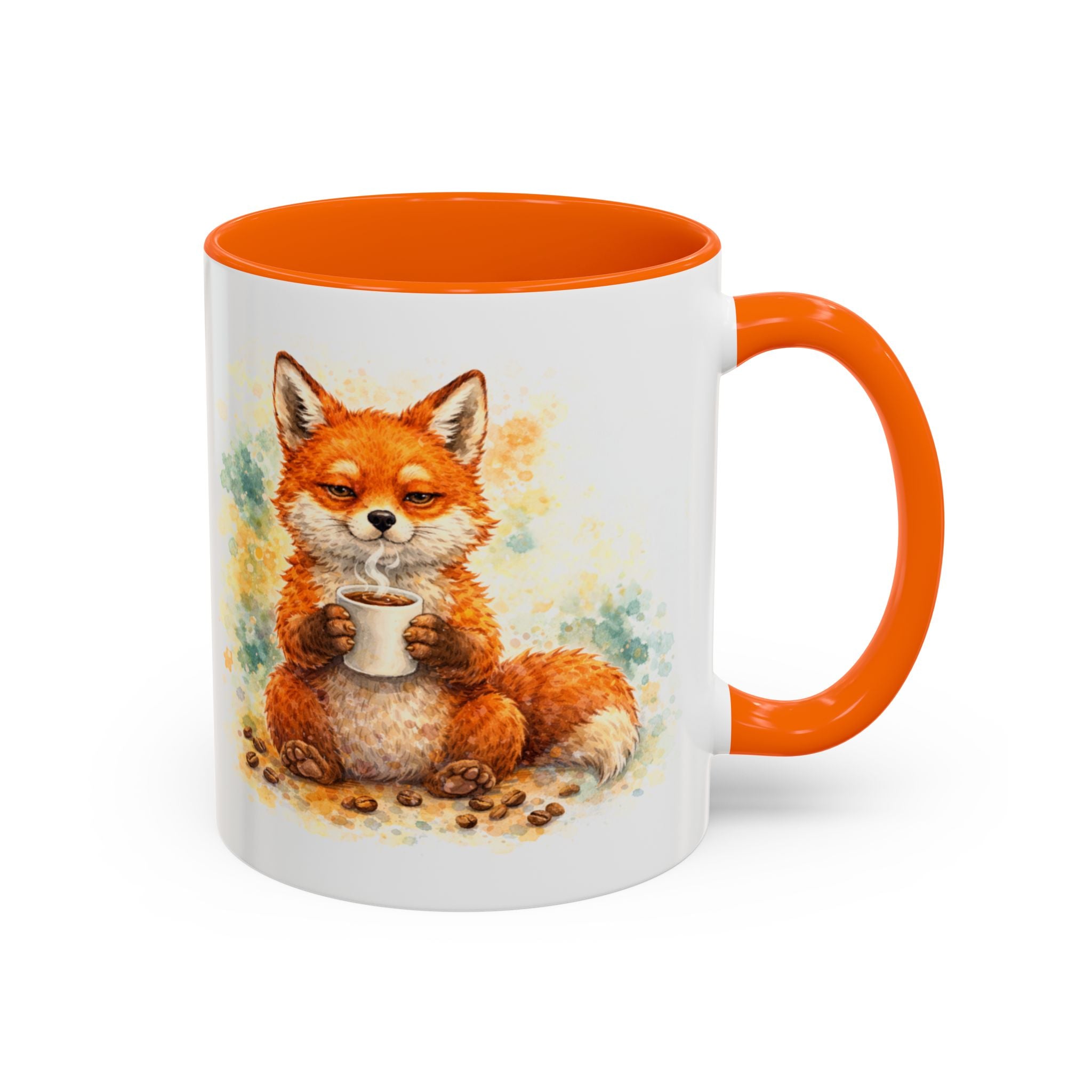 Fox Coffee Mug — 'Coffee First. Problems Later.' Cute Fox Tea/Coffee Gift