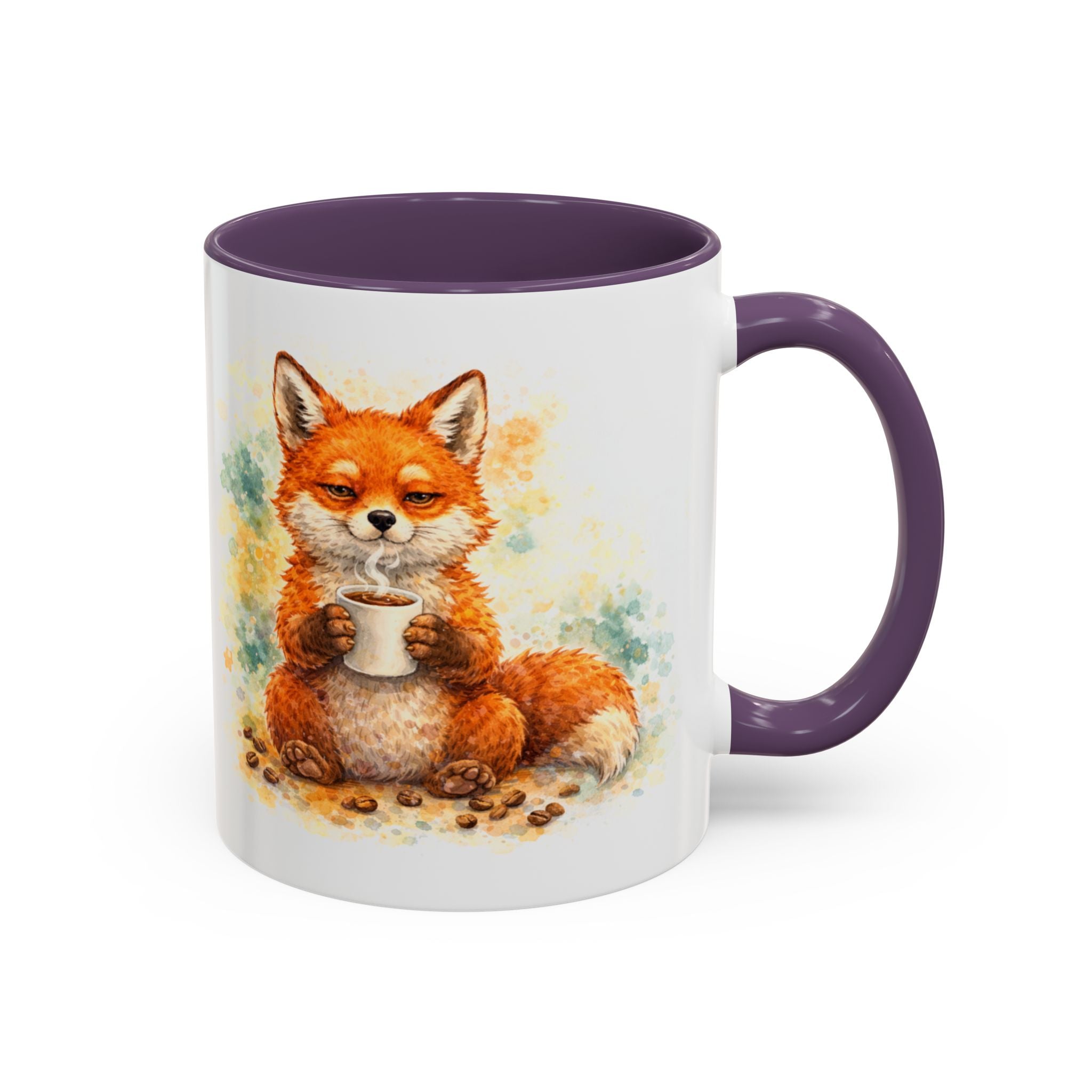 Fox Coffee Mug — 'Coffee First. Problems Later.' Cute Fox Tea/Coffee Gift